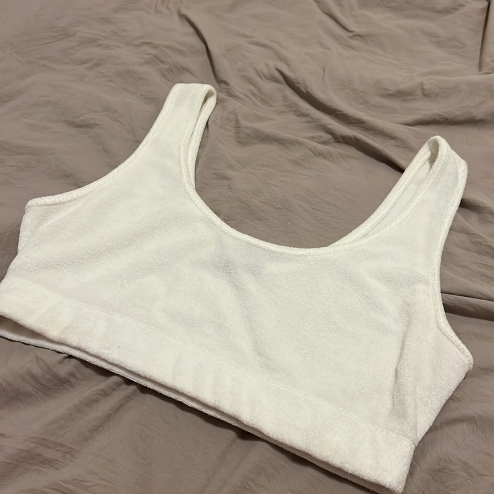 Zara Terrycloth Bra Top NWOT